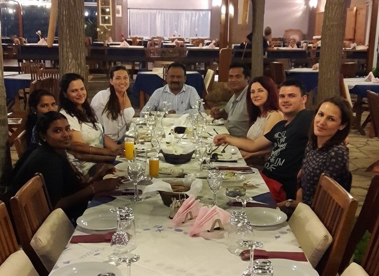 Dr. Vijay with the entire Ayurveda and Spa team in Greece