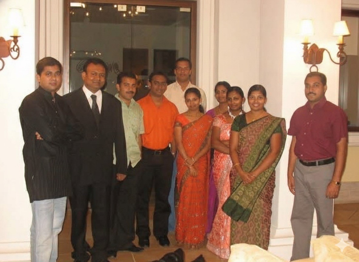 Dr. Vijay with his Ayurveda team in Greece