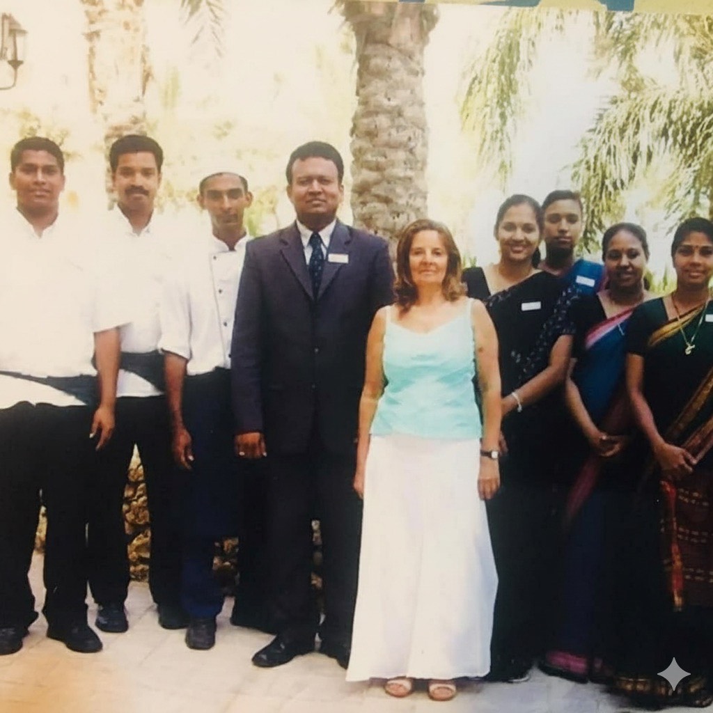 Dr. Vijay with his Ayurveda team at Kempinski Hotel Malta
